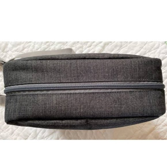 LL BEAN Wayside II Crossbody Bag Heather Gray Expandable Purse Nylon Shoulder - Picture 5 of 7